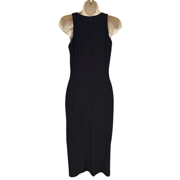 Max Mara Leisure Emilia Jersey Sleeveless Midi-Dress in Black NWT Size XS - Picture 7 of 9